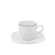Tasse 200 ml avec soucoupe en porcelaine, grande tasse à café, service de vaisselle en porcelaine, art de la table et porcelaine