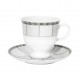 Tasse à thé 220 ml avec soucoupe 14 cm danse de l’ecume en porcelaine