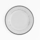 Assiette plate ronde à aile 21 cm Montbretia en porcelaine
