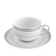 Tasse à thé 250 ml avec soucoupe, service à thé en porcelaine, art de la table et petit déjeuner
