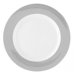 Assiette plate ronde à aile 27 cm Esquisse Exquise en porcelaine