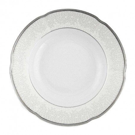Assiette ronde creuse en porcelaine – 22,5 cm - Idylle dans le verger