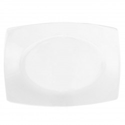 service de table en porcelaine, Plat rectangulaire 33 cm blanc