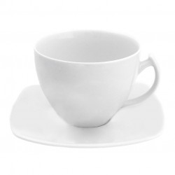 Tasse à thé 250 ml avec soucoupe 14 cm Philadelphia en porcelaine