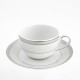 Tasse à thé 250 ml avec soucoupe en porcelaine, art de la table