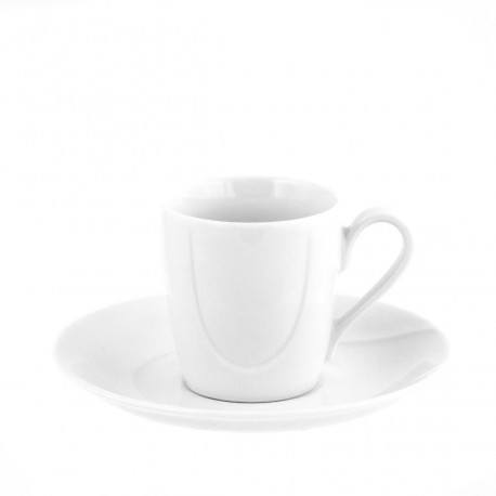 Tasse à café 100 ml avec soucoupe en porcelaine Catalpa