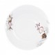 Assiette plate dessert en porcelaine 21 cm ?Symphonie des Papillons 