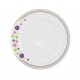 Assiette 20.5 cm plate ronde en porcelaine blanche - Bulle Pastel