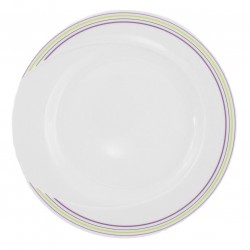 BULLE PASTEL Assiette 27 cm plate ronde en porcelaine