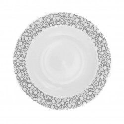 BLACK OR WHITE Assiette creuse ronde 22,5 cm en porcelaine