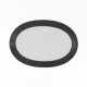 Plat ovale 28 cm Black or White en porcelaine