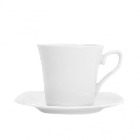 Tasse à thé 220 ml avec soucoupe Viorne en porcelaine