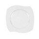 Assiette plate 22 cm (25 cm diag) Gaillarde en porcelaine blanche