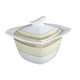 Sucrier en porcelaine avec galon d'or, service de vaisselle en porcelaine de grande qualité