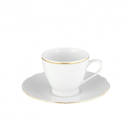 Tasse à café classique pour restaurant et famille Golden Trim rouge bordeaux Primst Ensemble de tasses à thé en céramique mate et soucoupe avec cuillère 