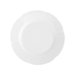 Assiette dessert 19 cm ronde plate en porcelaine blanche - La Marquise