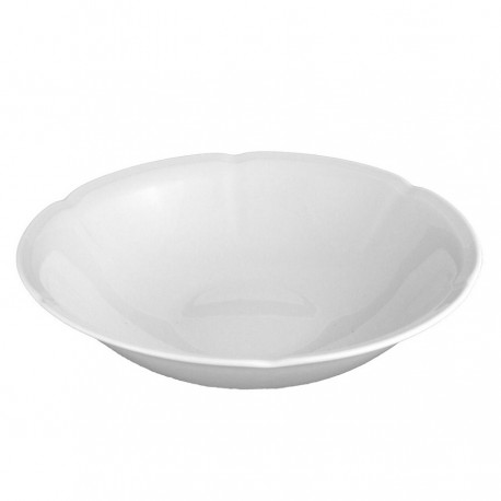 service de table complet, vaisselle en porcelaine blanche, saladier rond 23 cm, art de la table