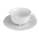 service de table complet, vaisselle en porcelaine blanche, tasse à thé 220 ml, art de la table