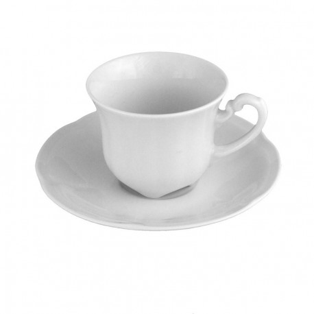 service de table complet, vaisselle en porcelaine blanche, tasse à café 100 ml, art de la table