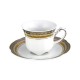 service de table complet, vaisselle en porcelaine, tasse à café 100 ml avec soucoupe, art de la table