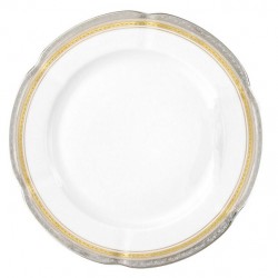 service de table complet, vaisselle en porcelaine véritable, assiette ronde plate 27 cm, art de la table
