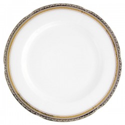 plat rond, service de table complet, vaisselle en porcelaine blanche galon or, galon platine, art de la table, style ancien