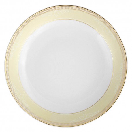 art de la table, service de table complet, vaisselle en porcelaine, assiette calotte 22 cm Elegance en porcelaine
