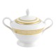 Sucrier élégant en porcelaine de 250 ml Ruban Impérial idéal pour un service à thé complet