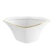 Saucière 500 ml Nuage aux liserés dorés en porcelaine blanche