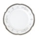 Assiette 22,5 cm ronde creuse en porcelaine - Abondance Platinique