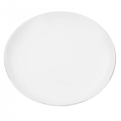 Assiette plate ronde 24 cm L'amoureuse en porcelaine