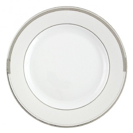 Assiette plate ronde à aile 27 cm Noces Celestes en porcelaine