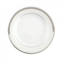 Assiette plate ronde à aile 21 cm Noces célestes en porcelaine