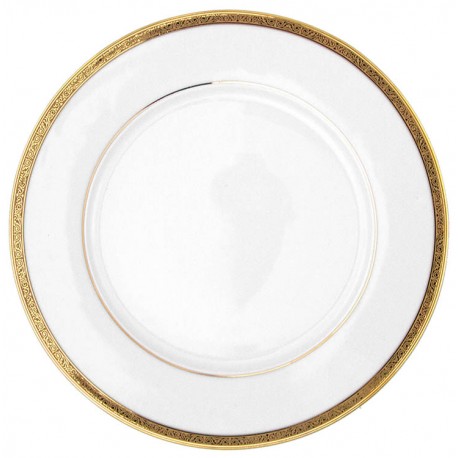 Assiette à aile plate ronde 27 cm Totale Excellence en porcelaine