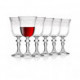(6x) Verres à Vin rouge 220ml en Cristallin KRISTA DECO - KROSNO
