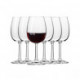 (6x) Verres à Vin rouge 350ml en Cristallin PURE - KROSNO
