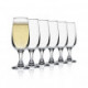 (6x) Flutes à Champagne 180ml en Cristallin PURE - KROSNO