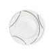 Assiette à aile plate ronde 20 cm Ornelia en porcelaine
