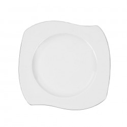 Assiette plate 22 cm (25 cm diag) Brise Angélique en porcelaine