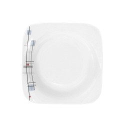 Assiette creuse carrée 20,5 cm Edelweiss en porcelaine