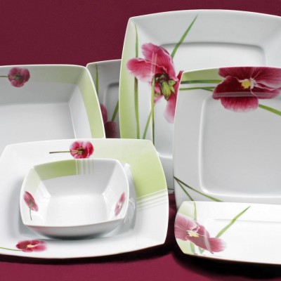 Tasse & Assiette : Service de table en porcelaine Elegans - Services de  table, vaisselles en porcelaine - Tasse & Assiette